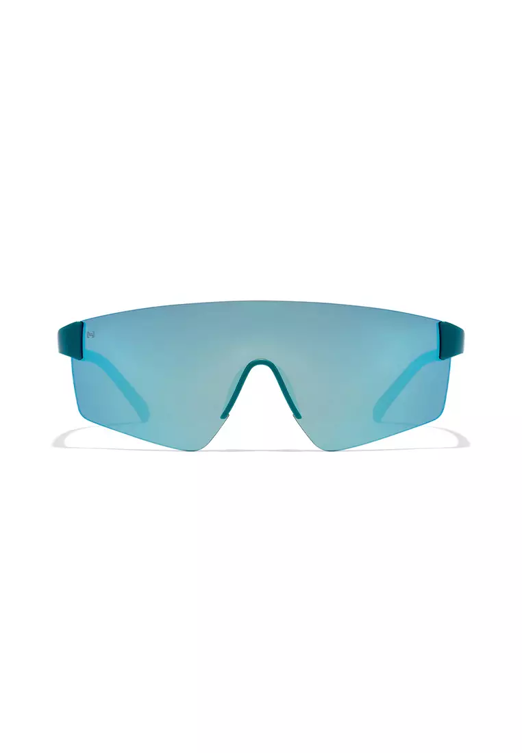 HAWKERS Teal Blue Chrome Aero Sunglasses For Men And Women, Unisex. Official Product Designed In Spain