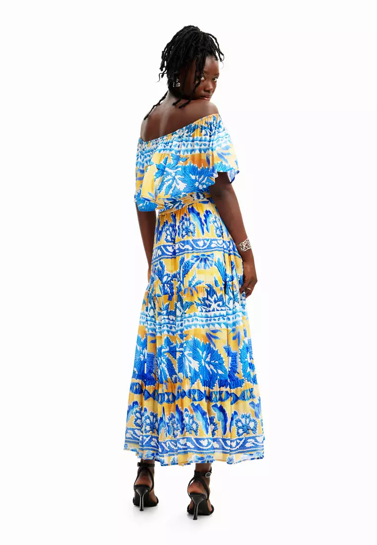 Buy Desigual Stella Jean long arty dress 2025 Online | ZALORA