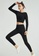 B-Code black ZWG1101b-Lady Quick Drying Running Fitness Yoga Sports Top-Black 88CCEAAA4DA85BGS_4
