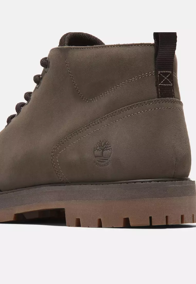 男款休閒防水中筒靴