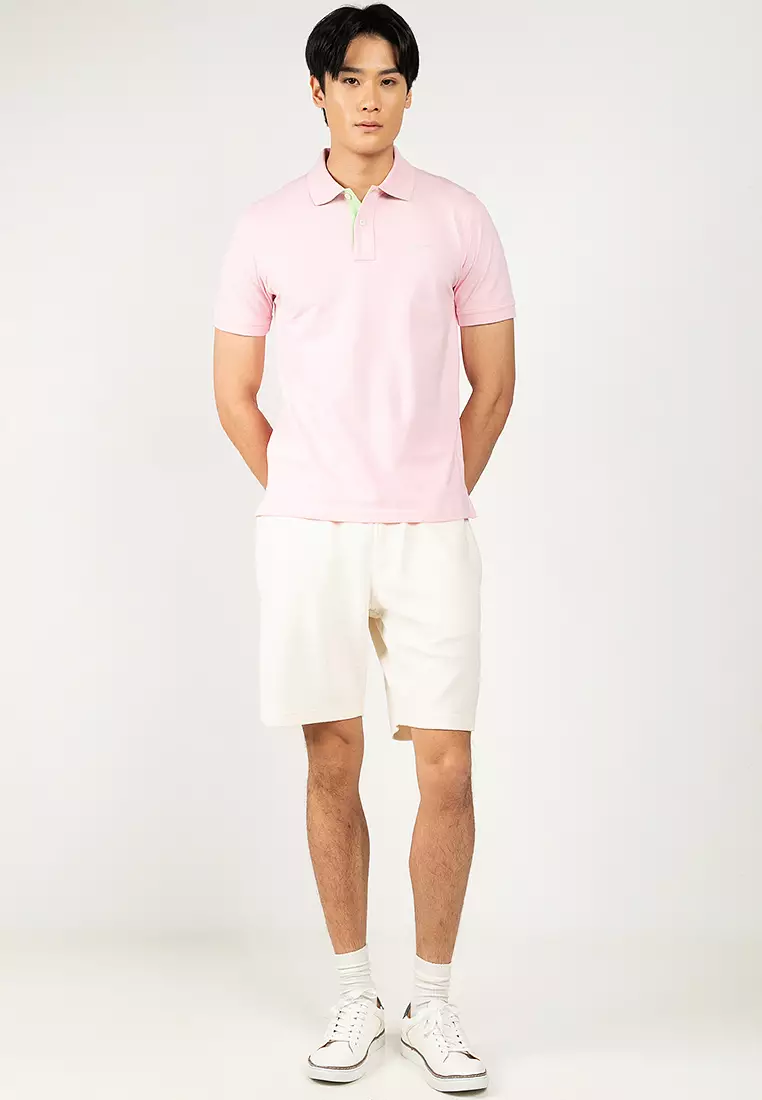 Contrast Pique Polo Shirt
