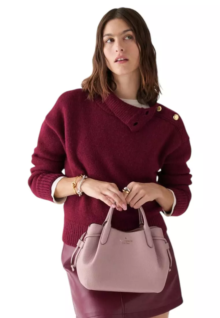 Dumpling Small Satchel Bag - Dusk Rose