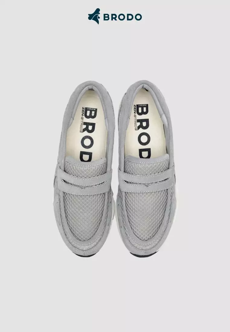 BRODO - Sneakers Ace Neptune Loafers Grey OWS