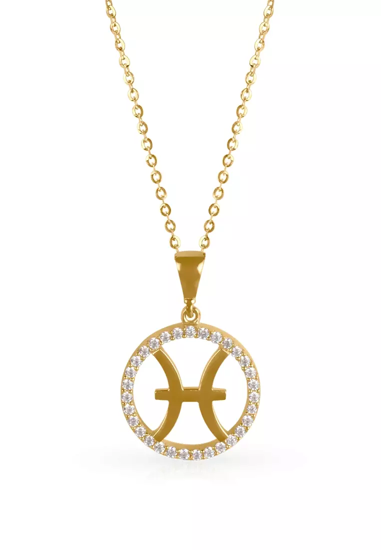Pisces Pendant 14k Gold