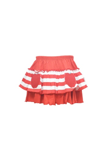 Curiosity Fashion red Curiosity Apple Pocket Skirt for Girls with UV Protection 85074KA3AC2493GS_1