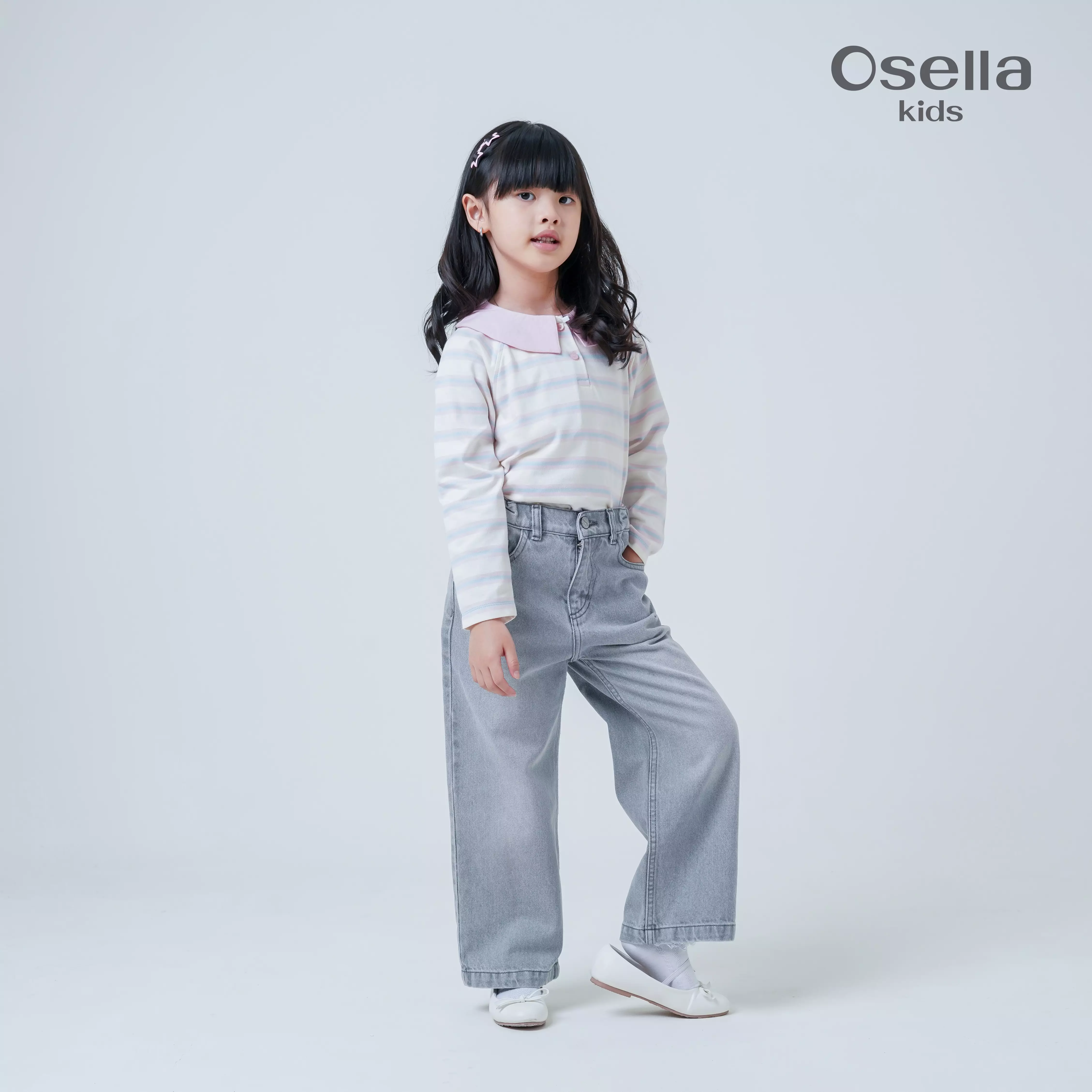 Osella Kids Ellies Straight Fit Jeans 238O660141 | Celana Denim Anak Perempuan