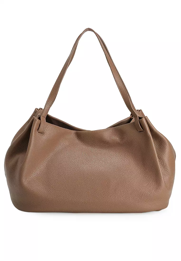 Leather Shoulder Tote Bag