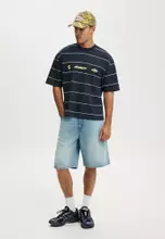 Vintage White Open Stripe