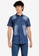 FIDELIO blue Western Washed Denim Shirt 1158AAAA225230GS_1