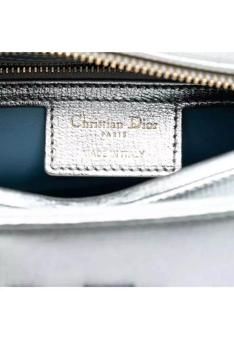 Pre-Loved Dior Medium Calfskin Patch Embellished Lady Dior