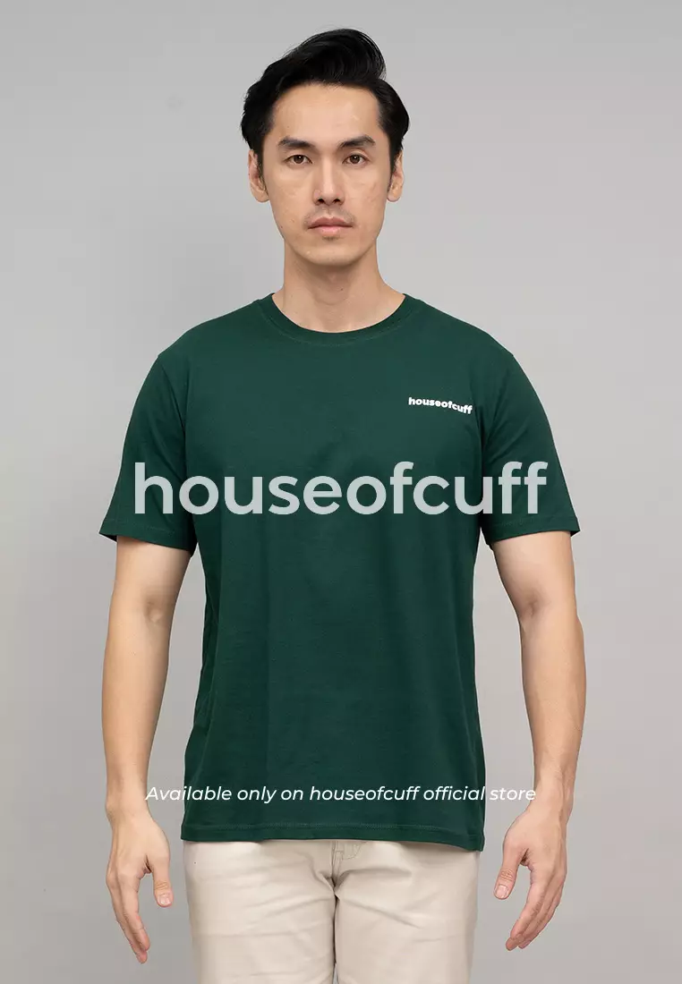Houseofcuff T-shirt Kaos Polos Pendek Hijau Gelap Tersedia Size S-4XL