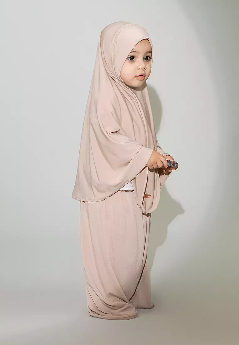 Shameera Prayer Set Kids Series 2 Cream (1-2 Tahun)