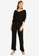H&M black Fine-knit Trousers 47880AA8E68421GS_4