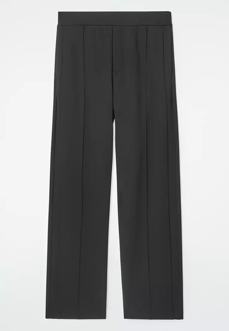 Straight-Leg Pintucked Joggers