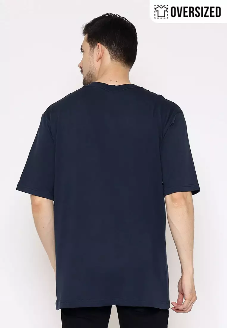 POLICE T-Shirt Cotton Combed Oversized Pria 2079180221