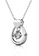 Her Jewellery silver Love Drop Pendant (White Gold) - Made with premium grade crystals from Austria D5677AC27FFA70GS_3