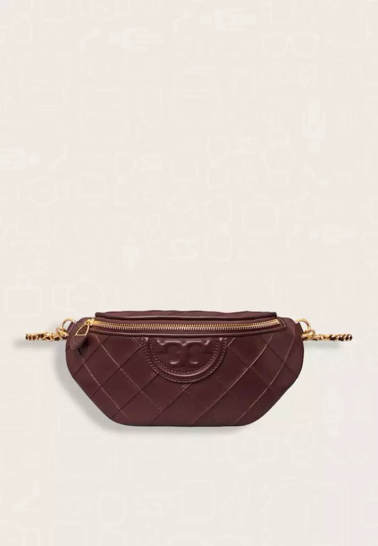 Jual TORY BURCH Tory Burch Fleming Soft Convertible Belt Bag Wine