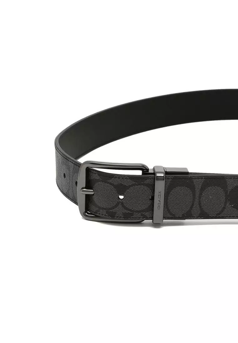 Buy Coach Coach Mens Wide Harness CutToSize Reversible Signature