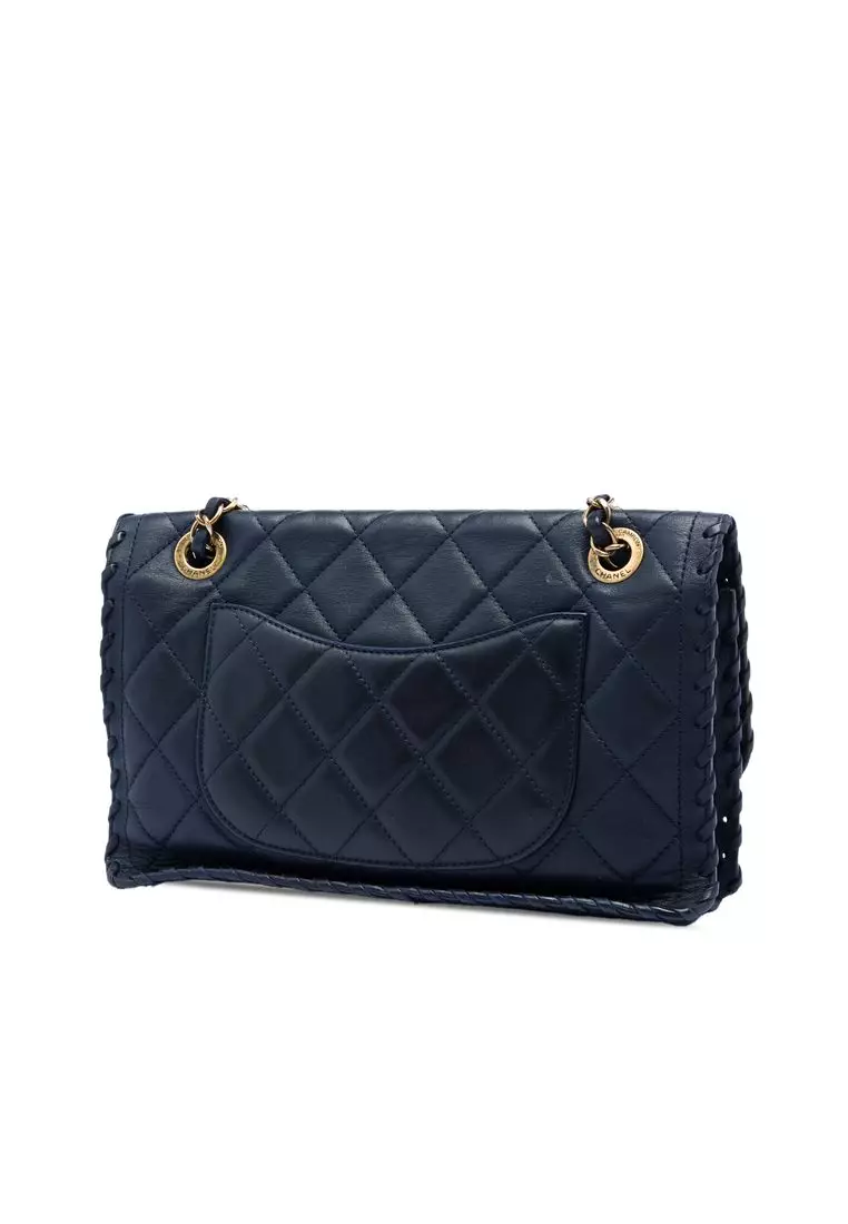 Pre-Loved Chanel Medium Quilted Iridescent Calfskin Happy Stitch Flap