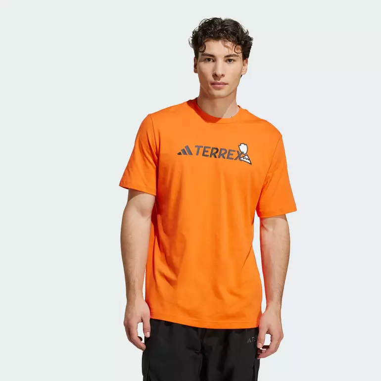 Hiking Terrex Graphic Tee Men Orange JI9166
