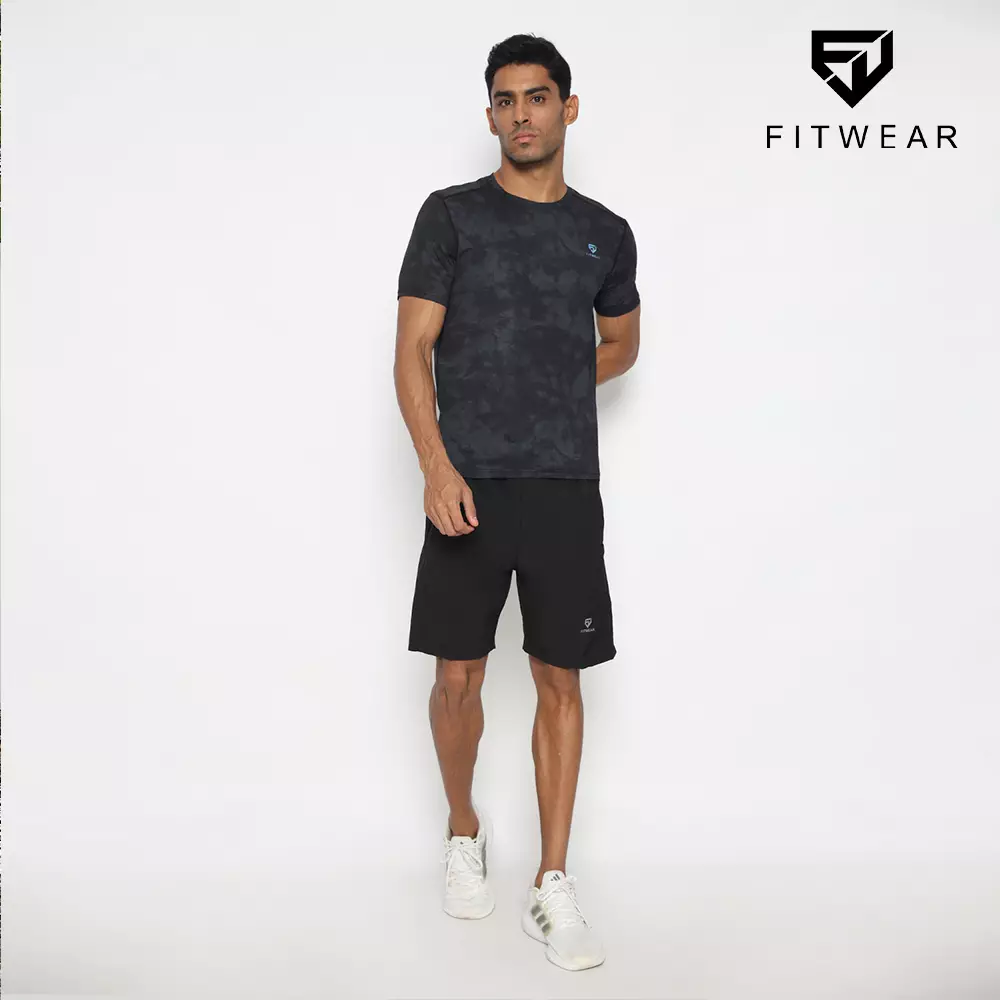 Fitwear - Kaos Dryfit Pria DAMIAN TIE DYE - BLACK