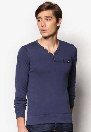 Serafino Garment Dyed esprit 鞋Sweater, 服飾, 運動衫