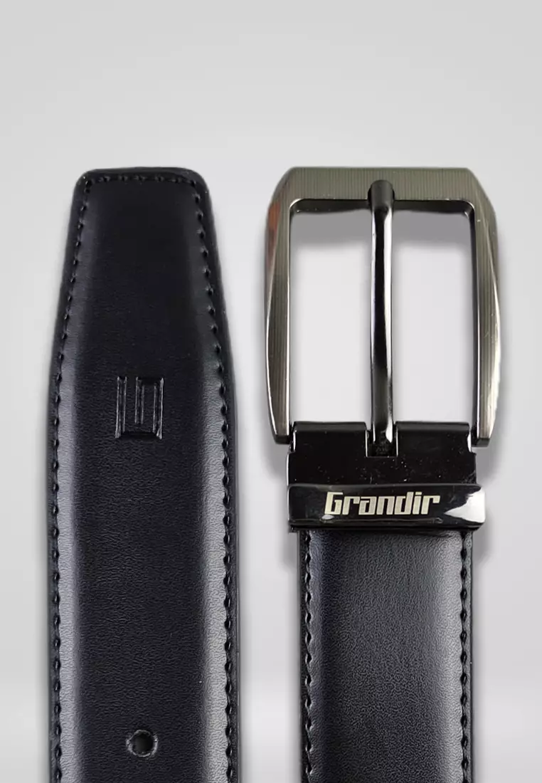 Grandir Ikat Pinggang Pria Kulit Sintetis Premium Sabuk Gesper Men Belt P