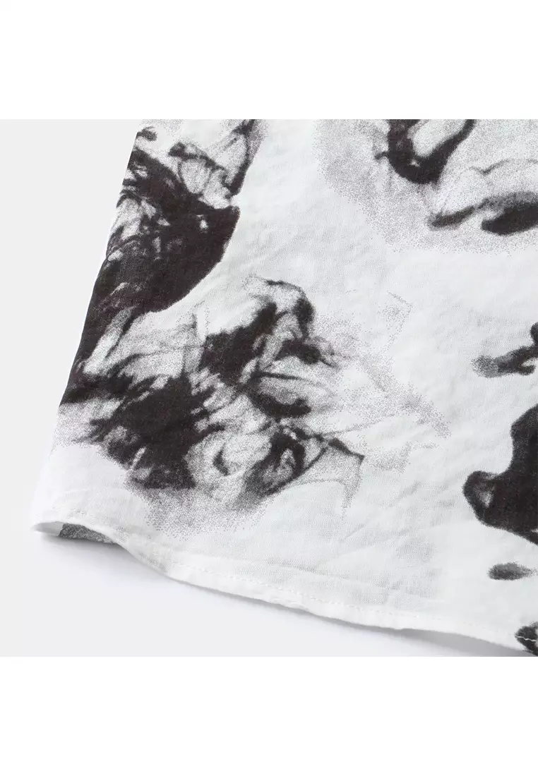 Hawaiian Print Short-Sleeved Shirt YL-C97