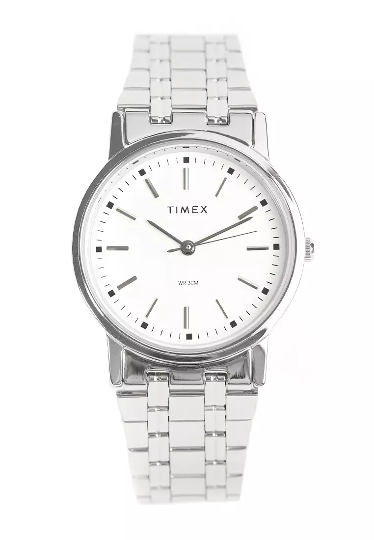 Timex watch sale silver