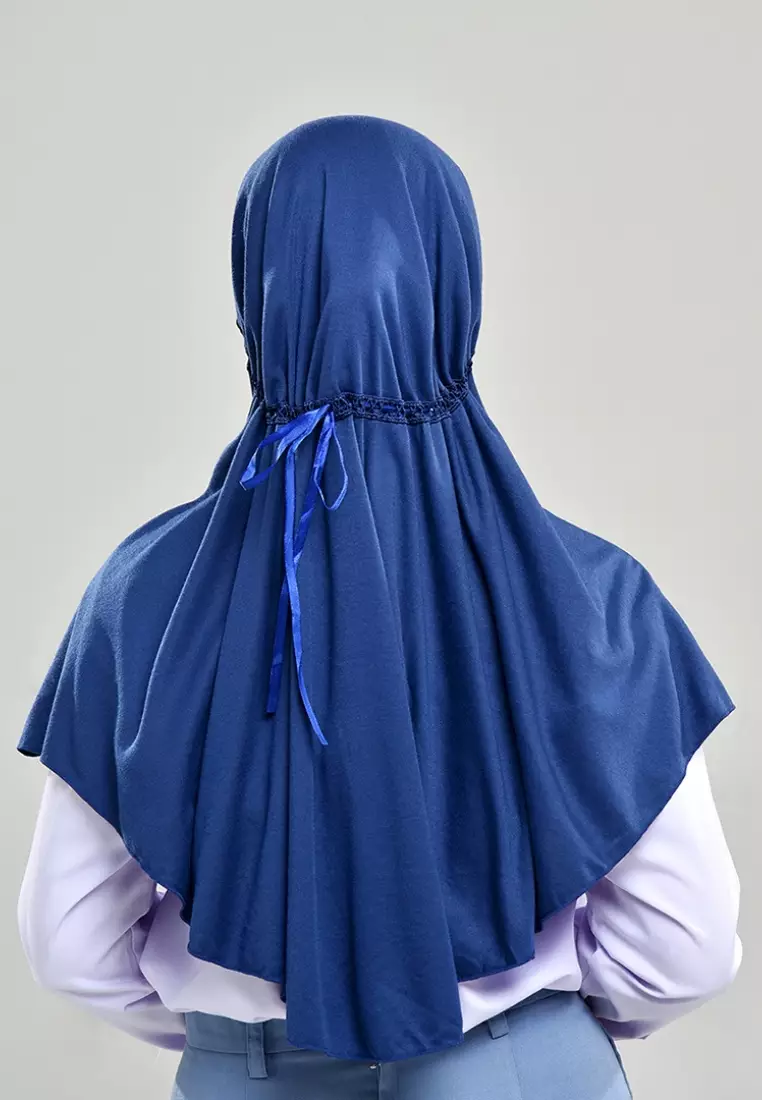 Rabbani - Kerudung Sekolah Instan Hemy - Navy
