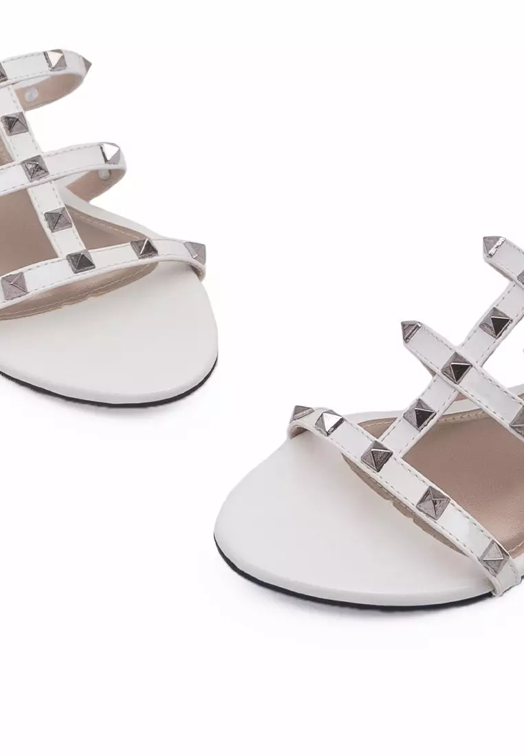 VIVI NICI - Meili Sandal Wanita Hak 3 Cm Clean White