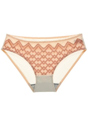 QuestChic pink and multi and beige Dana Soft Lace Brief 1BAD0US9081743GS_1