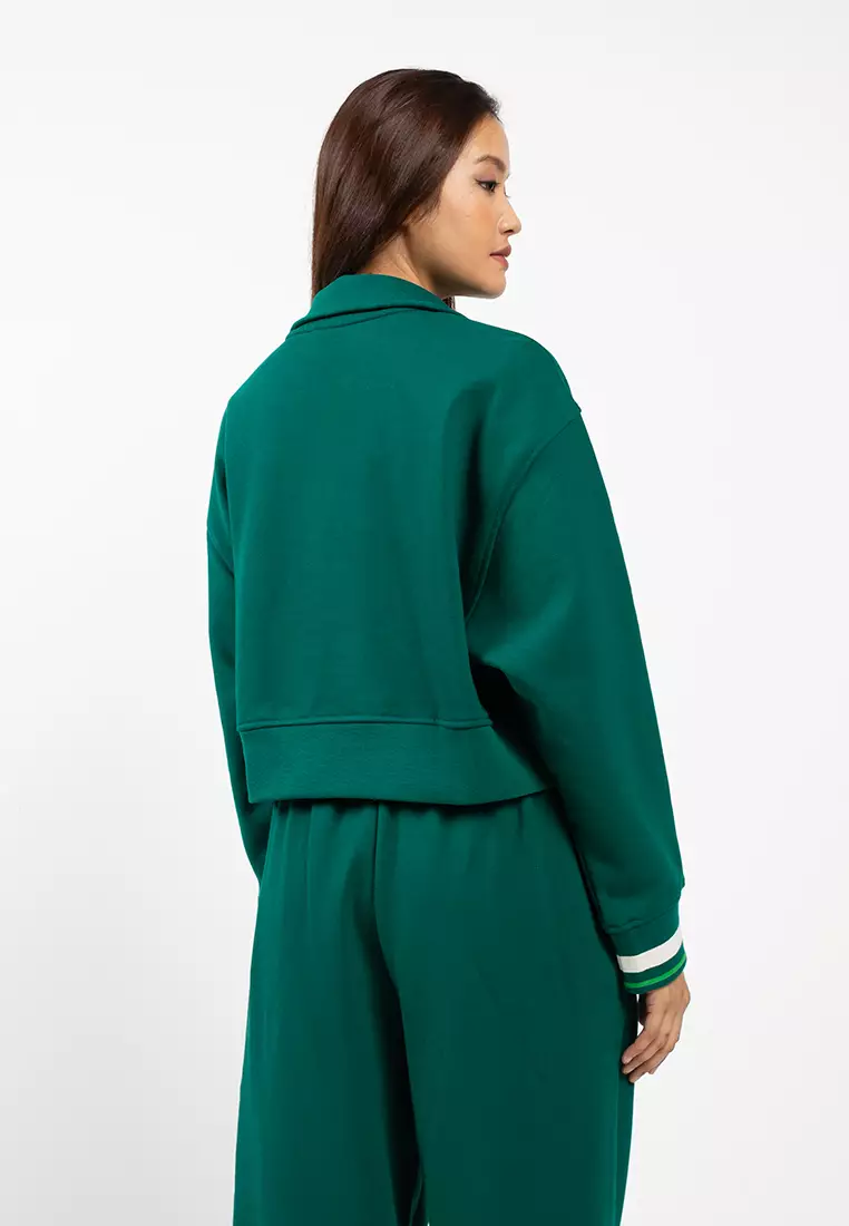 1/4 Zip Sweater with Rib Graphic - Calvin Klein Sport