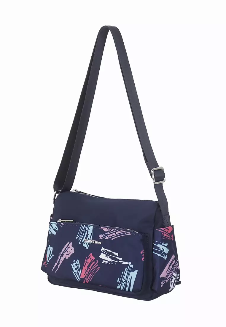 Travel Time Shoulder Bag 888-711832023 Blue