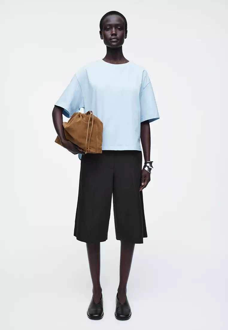 COS | Contrast Silk Panel Shirt