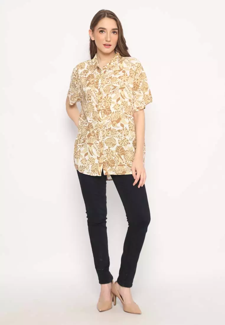 SUN SEEKER S/S WVN TOP-WOS