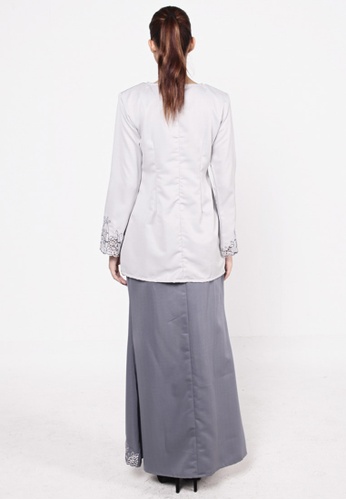 Buy Bamboo Kurung Grey from HESHDITY in Black and Grey only 239