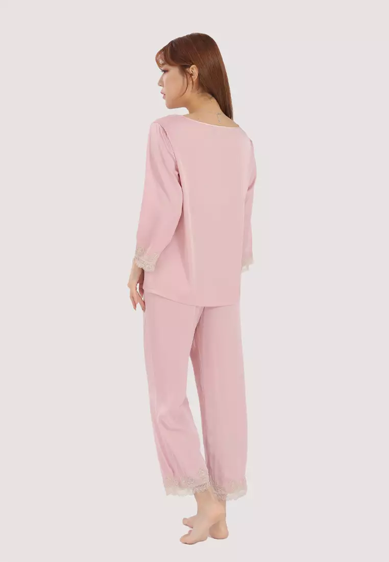 Buy QuestChic Caline Satin Pajama Set 2024 Online | ZALORA