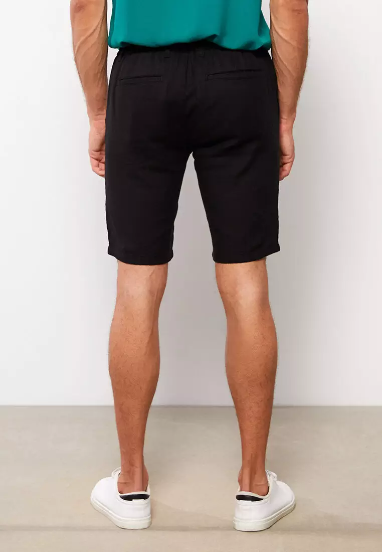 Mens black clearance slim fit shorts