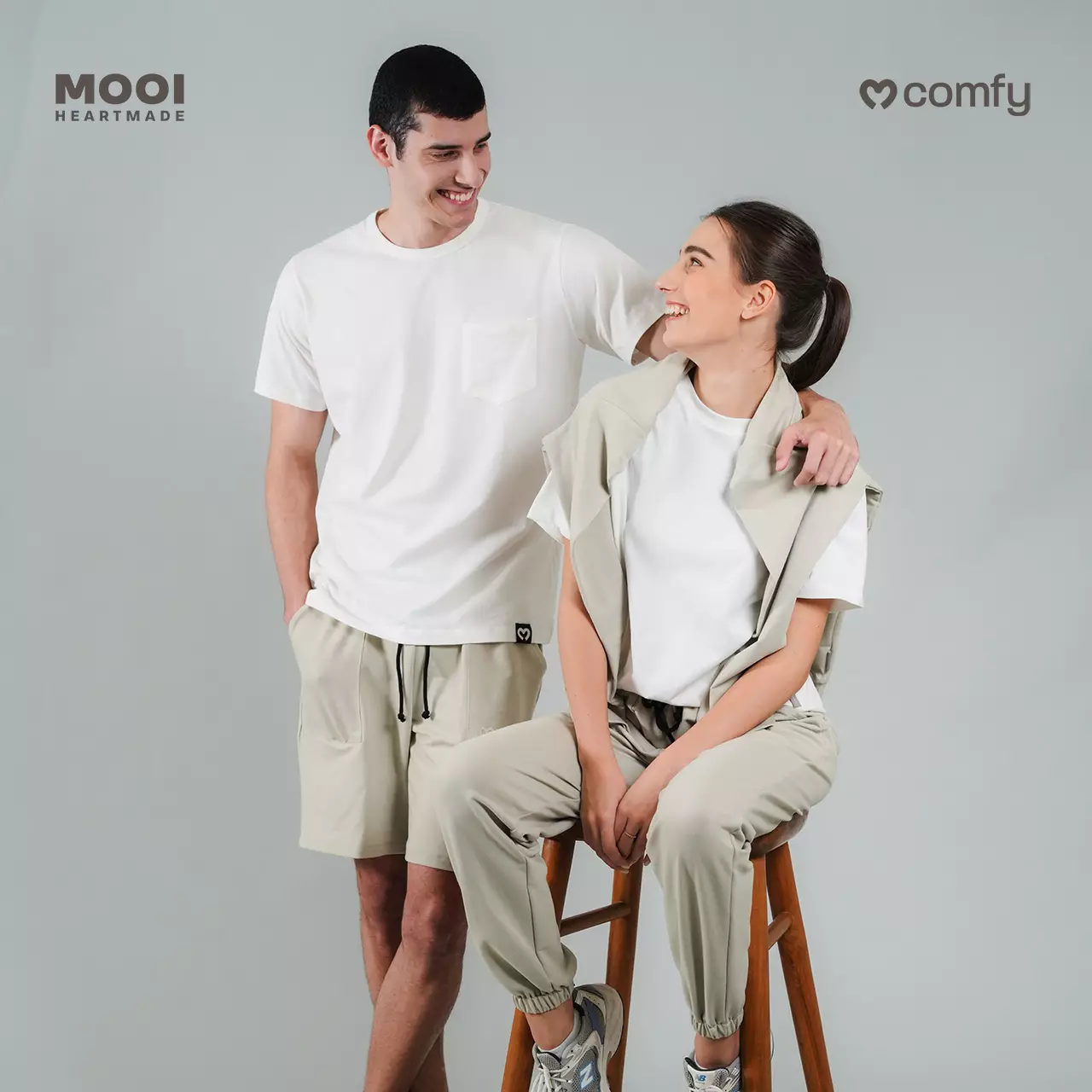 Mooi Celana Pendek Dewasa Comfy Short Pants Adult - Sage Green