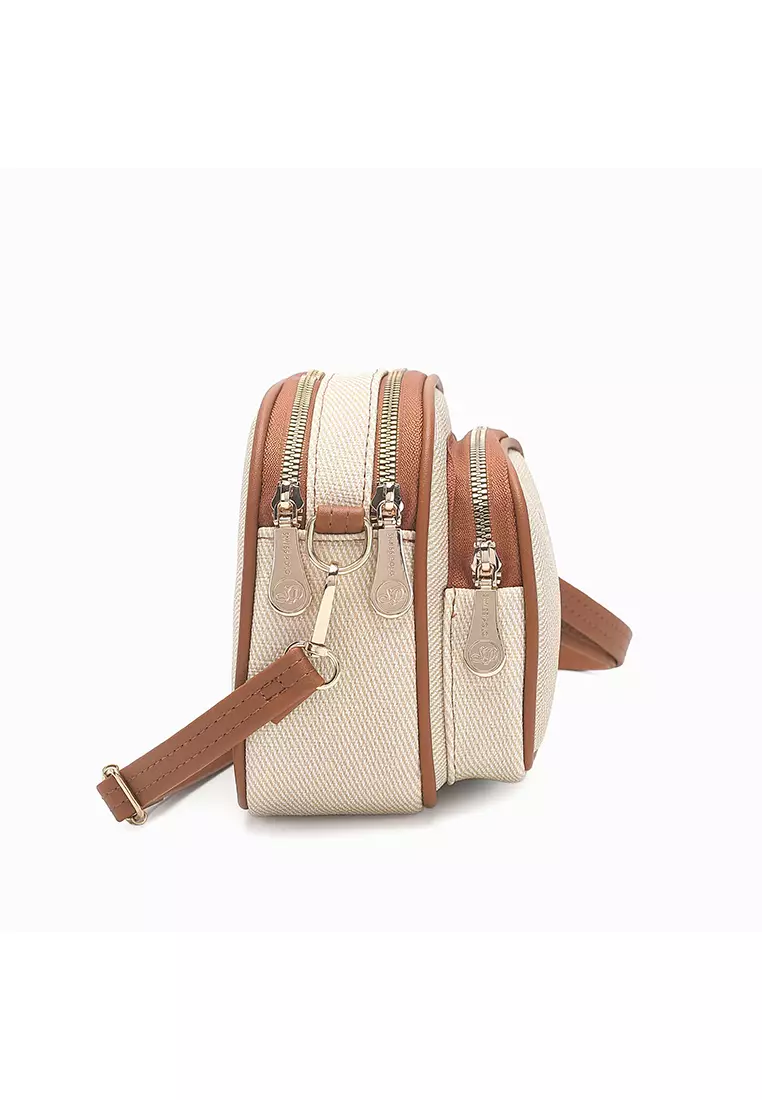 Women's Sling Bag / Crossbody Bag / Shoulder Bag - Beige