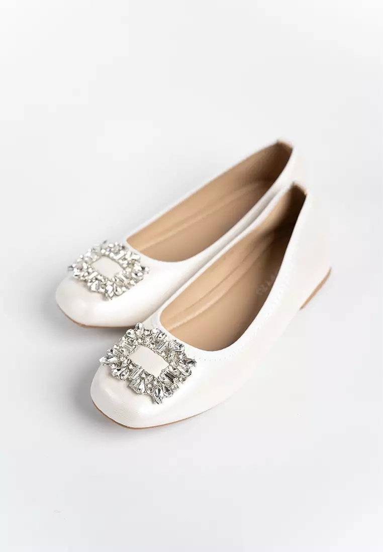 Agness Rhinestone Ballerina Flats
