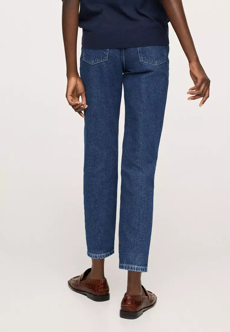 100% Cotton Mom-Fit Jeans