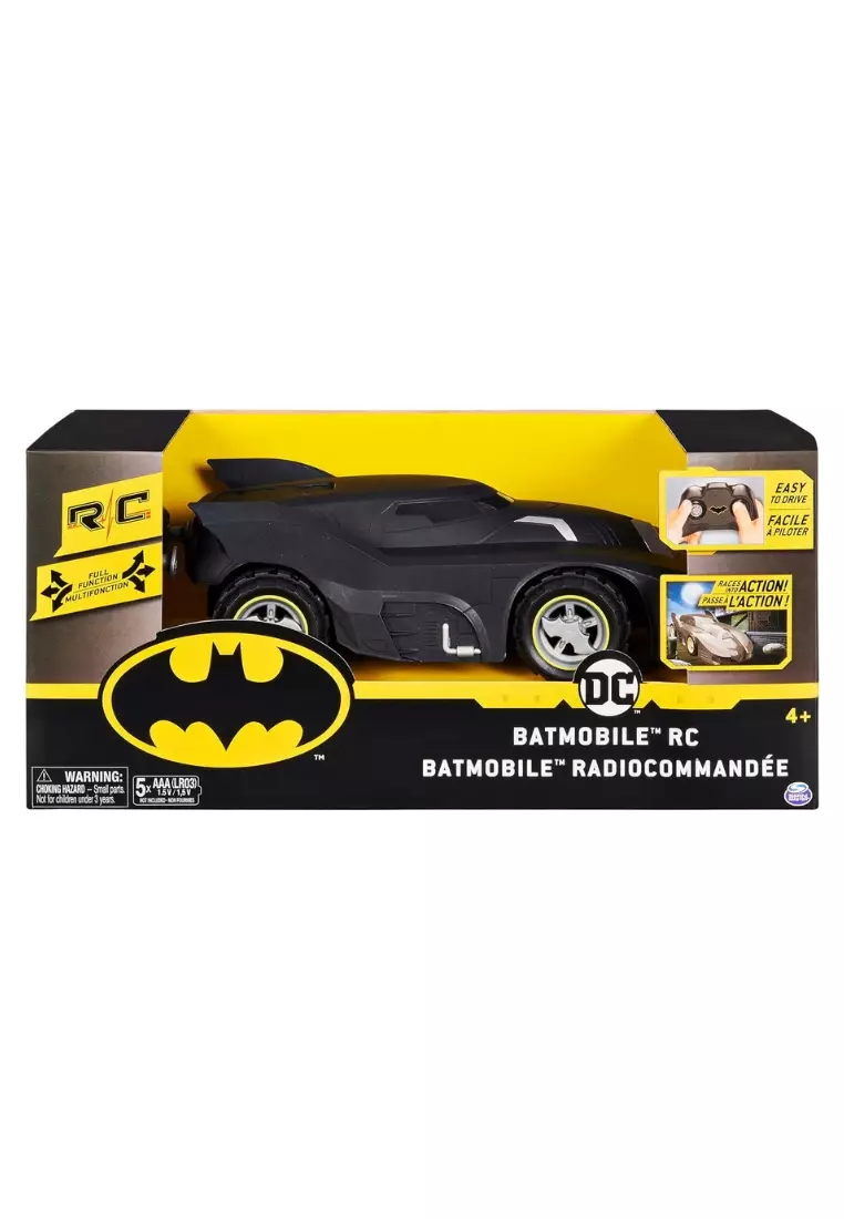 DC COMICS BATMAN - Batmobile RC 1:20 + Figurine Batman 10 cm