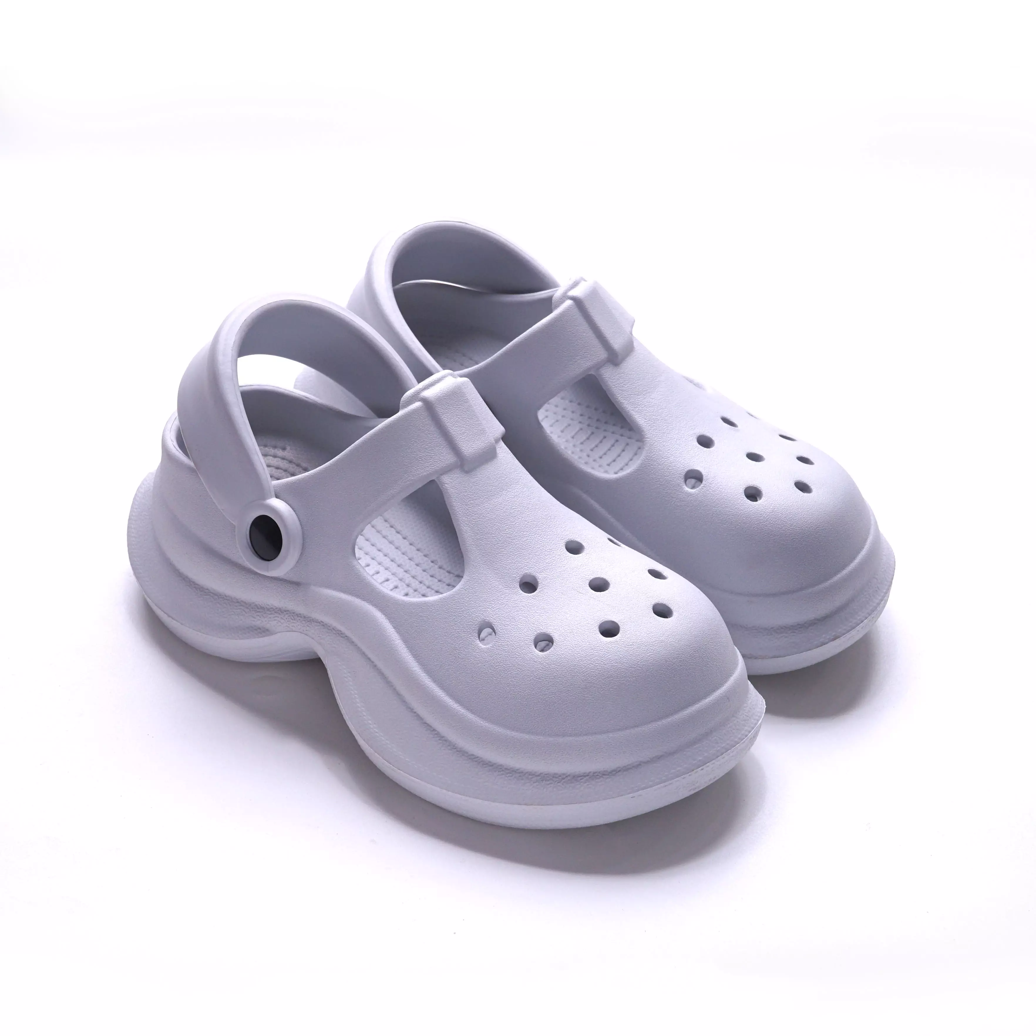 ZANDILAC - SANDAL WANITA DEWASA AT230162WD - ABU TERANG full karet