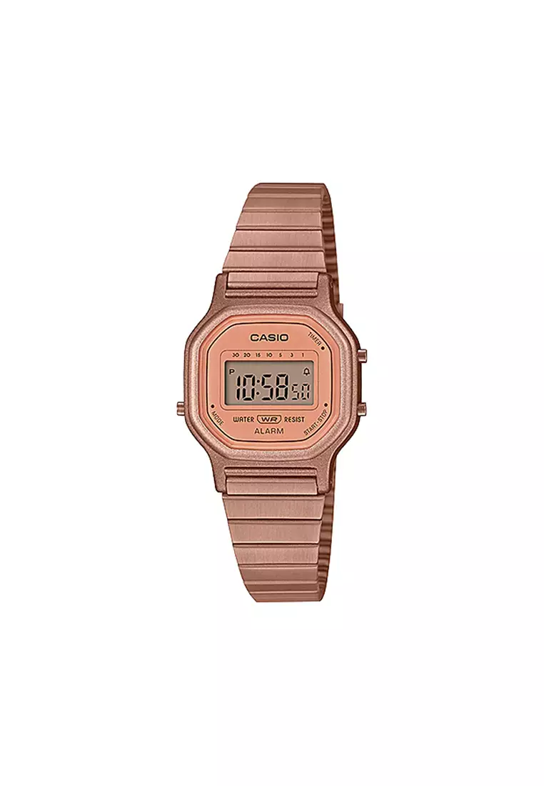 Digital Casio Womens Watches Women's Digital LA-11WR-5A Rose