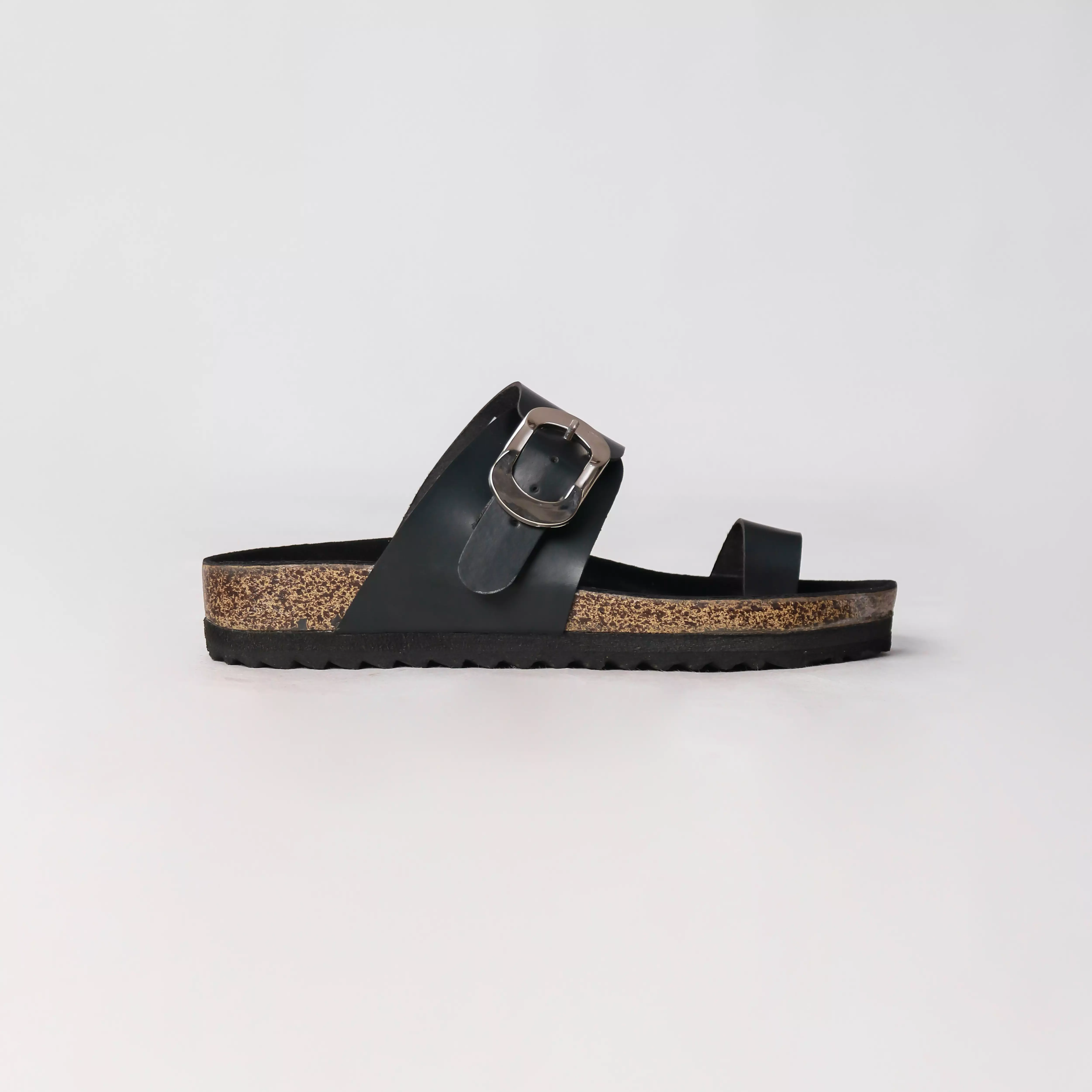 Pamole Sandal Wanita Kekinian Sendal Cewek Sandal Flat Wanita - Alaya Series - Hitam