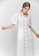 TAV white [Korean Designer Brand] Cotton Square Neck Button-down Dress - White 5DB9AAADE57D35GS_3