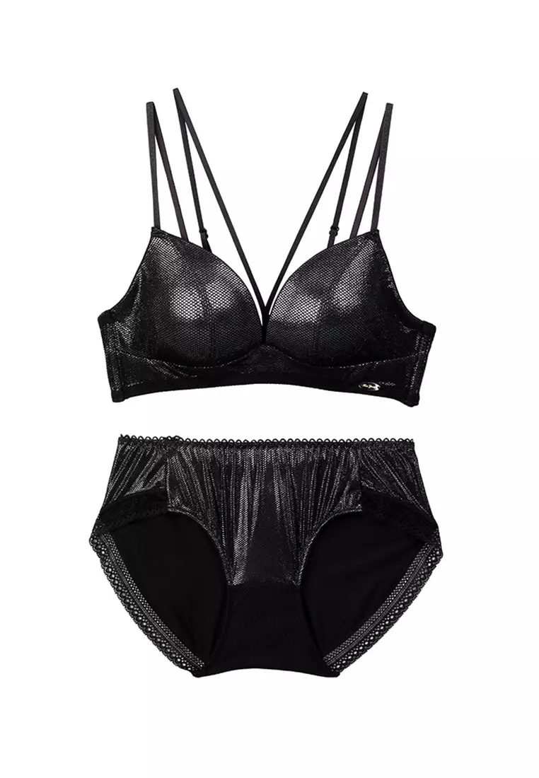 Ck velvet underwear top set