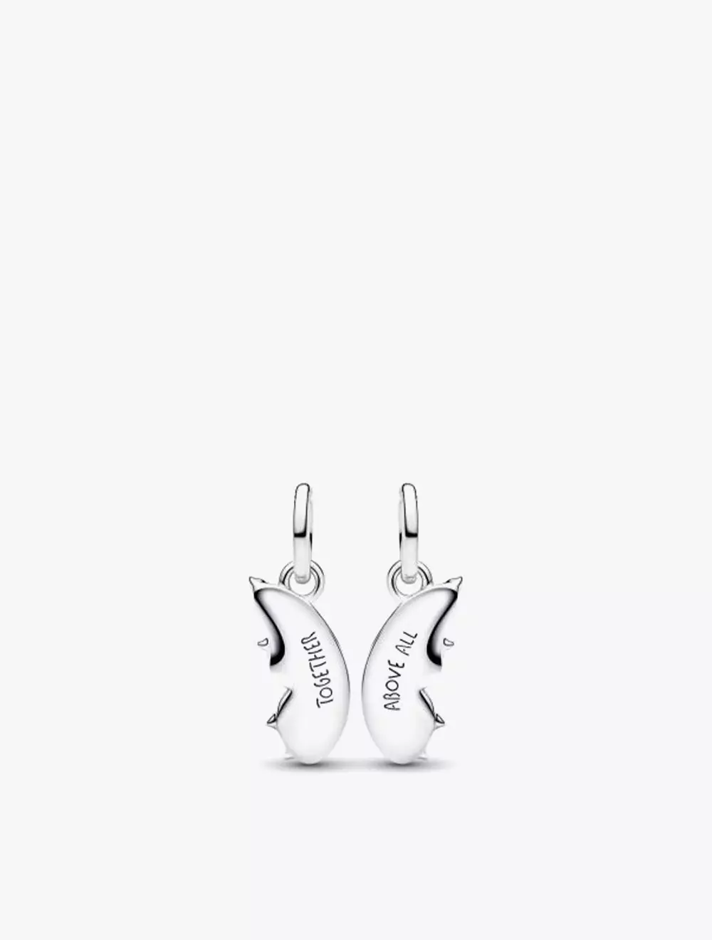 Butterfly Sterling Silver Splittable Dangle with Clear Cubic Zirconia and Shimmering Blue Enamel